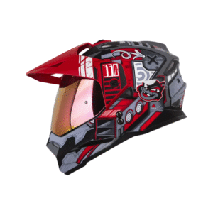 CASCO DOBLE PROPOSITO HRO MX330DV CYBOK GRIS OSCURO