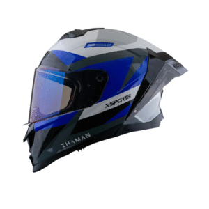 CASCO INTEGRAL X-SPORTS X-162 ZHAMAN AZUL BLANCO BRILLANTE