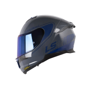 CASCO INTEGRAL LS2 FF808 STREAM II HITECH GRIS AZUL BRILLO