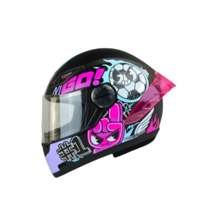 CASCO INTEGRAL ICH 501 SP-S KIDS CHAMPS NEGRO FUCSIA